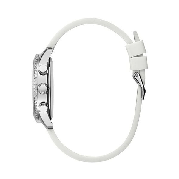 Dámské hodinky s bílým silikonovým páskem Guess W1025L1-image-1