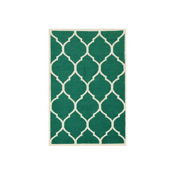 Ručně tkaný zelený koberec Green 140x200cm