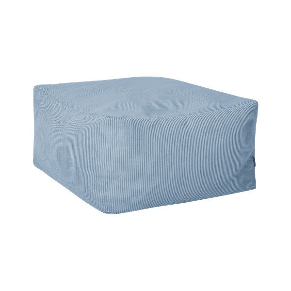 Světle modrý manšestrový taburet Keno – noo.ma