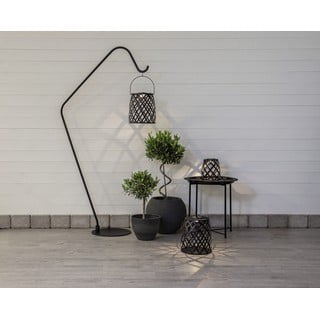 Černá LED lucerna Star Trading Calabria, výška 28 cm