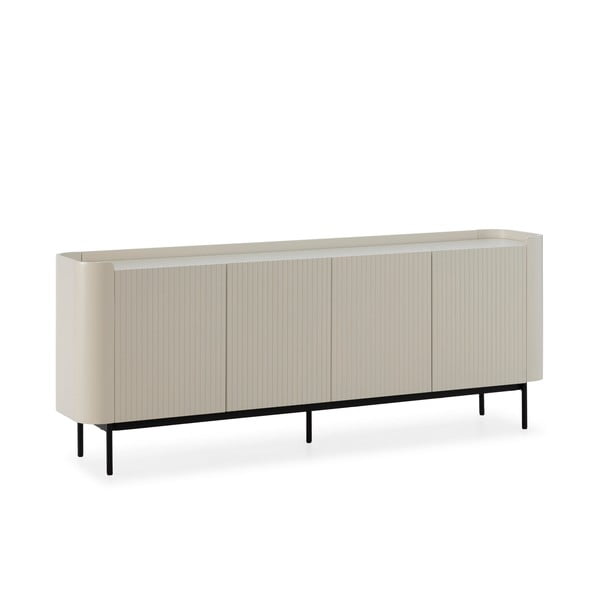 Krémová komoda 200x80x40 cm Willa – MOME-image-3