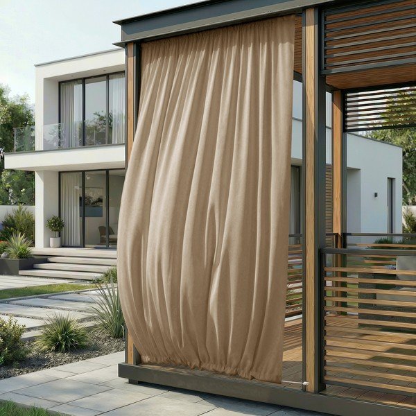 Béžový dimout/venkovní závěs Calisto – Filumi-image-2
