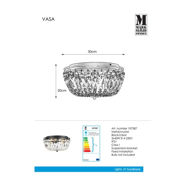 Stropní svítidlo Markslöjd Vasa, ø 30 cm-image-2