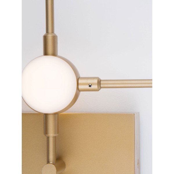 Kovové LED nástěnné svítidlo ve zlaté barvě Atomo – Nova Luce-image-3
