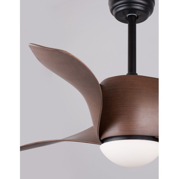 Matně černé/v tmavě přírodní barvě kovové LED stropní svítidlo se skleněným stínidlem Breeze – Nova Luce-image-1