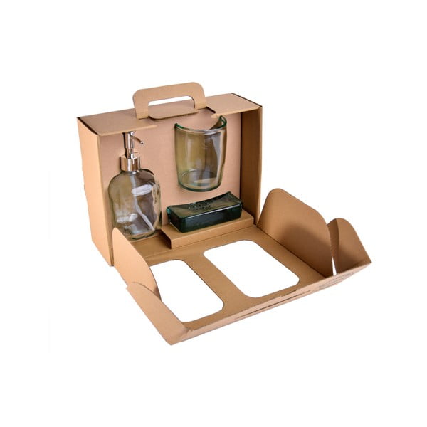 Skleněná sada doplňků do koupelny Bubbles – Ego Dekor-image-4