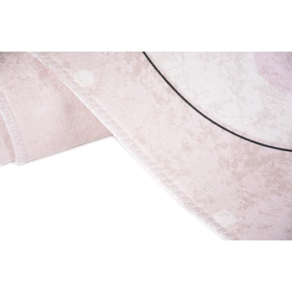 Světle růžový dětský koberec 120x180 cm Princess Panda – Vitaus-image-2