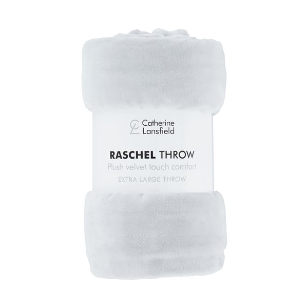 Světle šedý přehoz z mikroplyše 200x240 cm Raschel – Catherine Lansfield-image-2