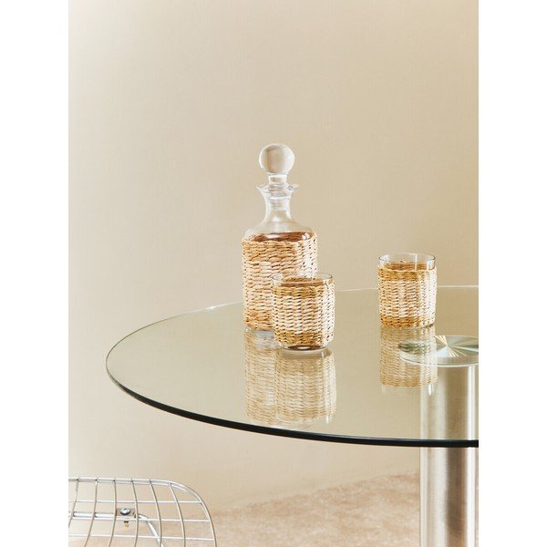 Kulatý jídelní stůl se skleněnou deskou ø 90 cm Metropolitan – Premier Housewares-image-3