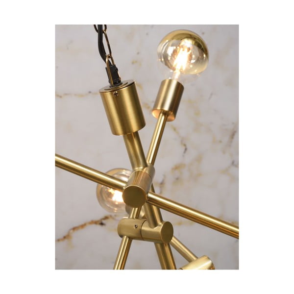 Závěsné svítidlo ve zlaté barvě se skleněným stínidlem ø 60 cm Nashville – it's about RoMi-image-3