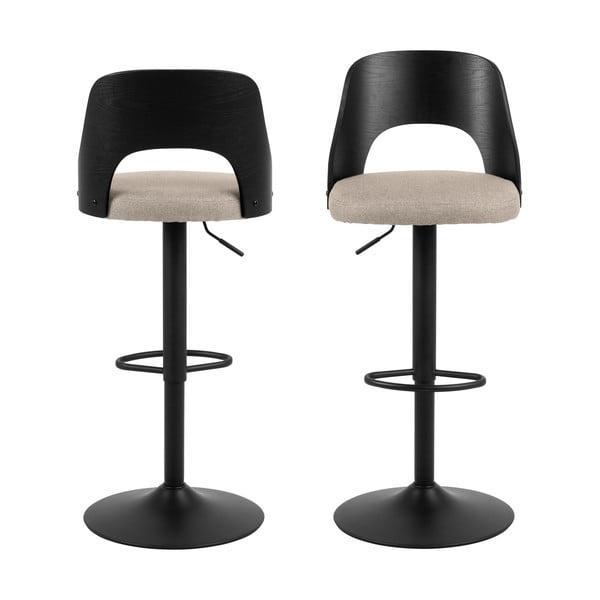 Béžové otočné barové židle v sadě 2 ks 113 cm Lucy – Actona-image-3