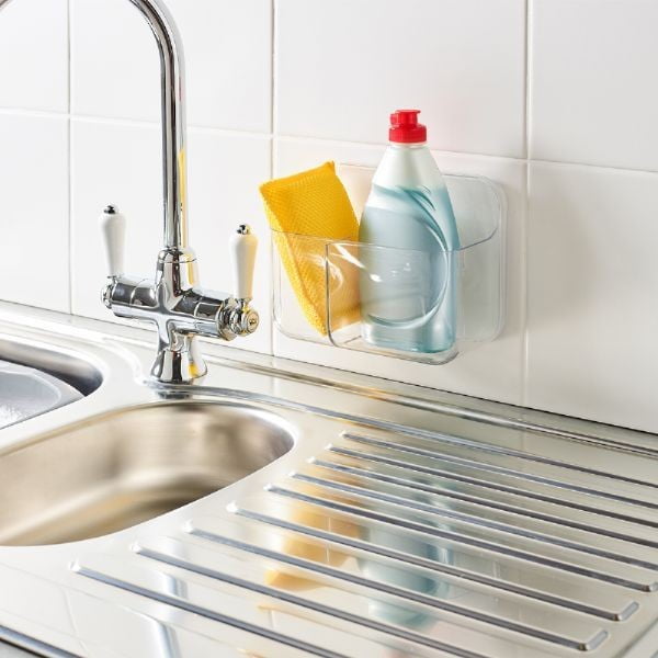 Plastový držák na zubní kartáčky bez vrtání Invisifix – Addis-image-3