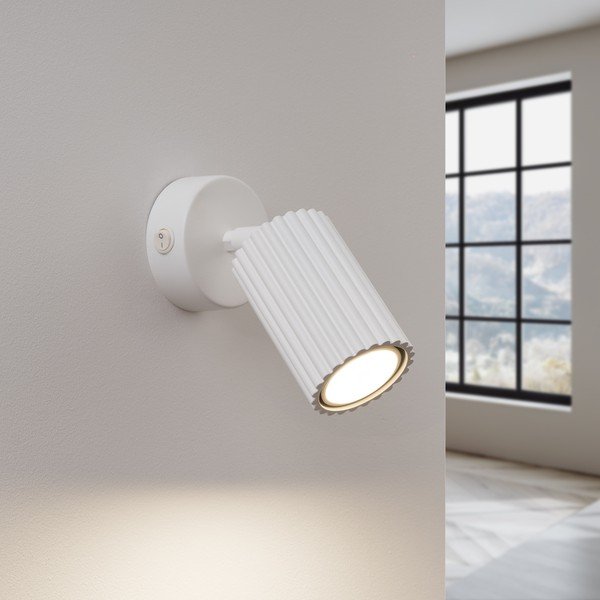 Bílé bodové svítidlo 8x16 cm Gleam – Sollux-image-1