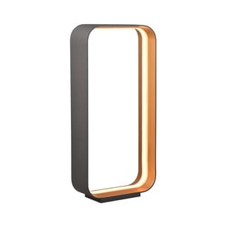 Černá LED stolní lampa s hlasovým ovládáním/s ovládáním pomocí mobilní aplikace s kovovým stínidlem (výška 61 cm) Cizione – CINQUE