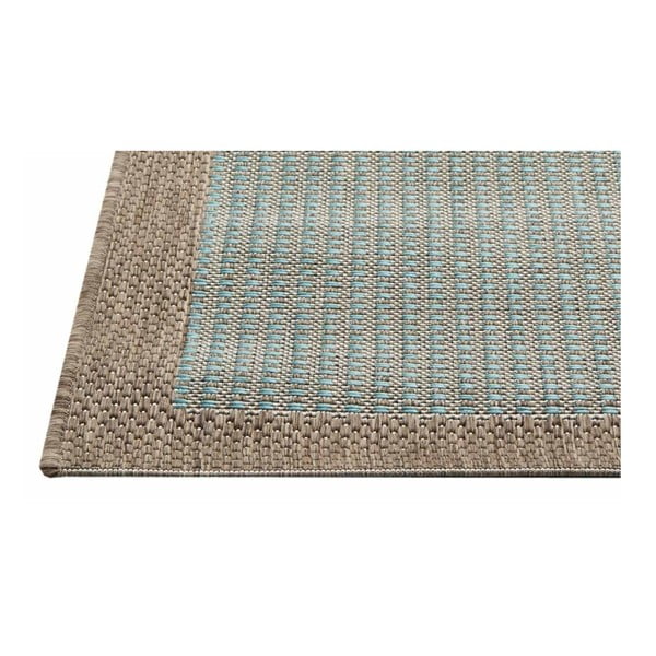 Hnědo-modrý venkovní koberec Floorita Chrome, 160 x 230 cm-image-1