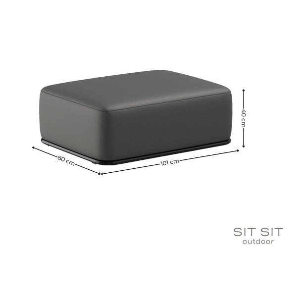 Tmavě šedá zahradní podnožka Straw – Sit Sit-image-3