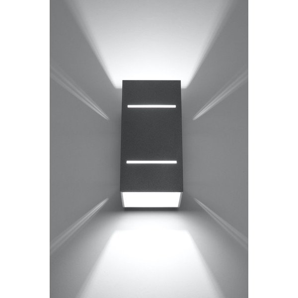 Šedé nástěnné svítidlo Sollux Torre-image-1