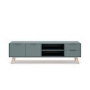 TV stolek šedozelený 180x53x40 cm Pisco – Marckeric
