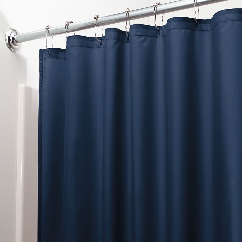 Modrý sprchový závěs iDesign, 200 x 180 cm