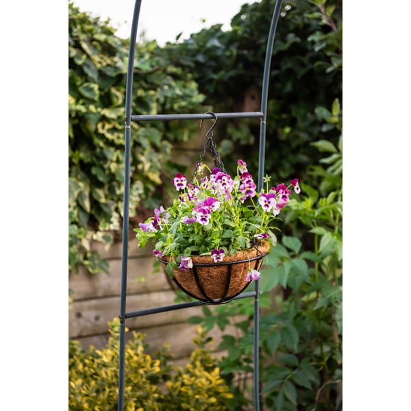 Závěsný kovový koš Esschert Design Flower, ⌀ 25,2 cm-image-3