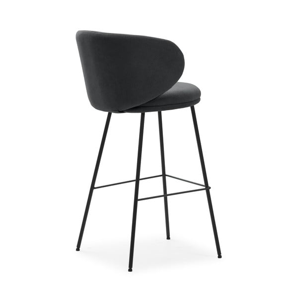 Tmavě šedé barové židle v sadě 2 ks (výška sedáku 65 cm) Rush – Marckeric-image-4