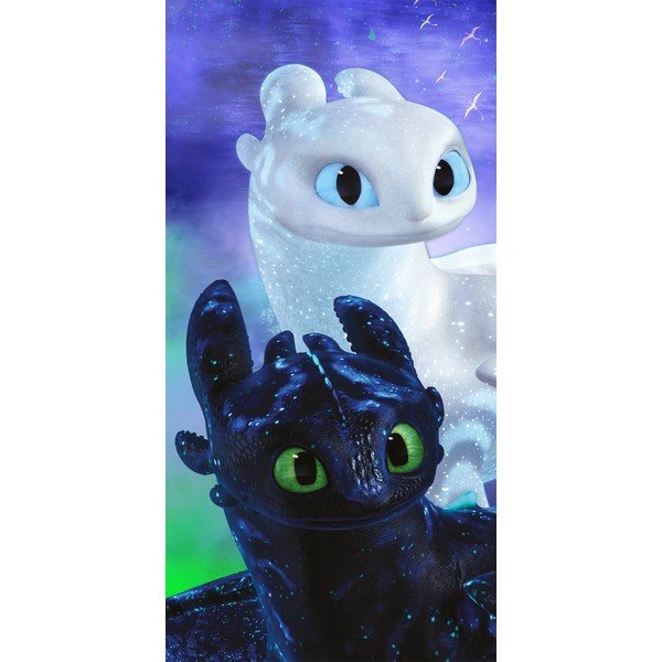 Bavlněná dětská osuška 70x140 cm How to Train Your Dragon – Jerry Fabrics