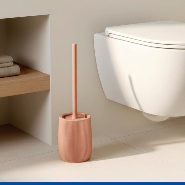 Hnědá keramická WC štětka Fablo – Wenko-image-1