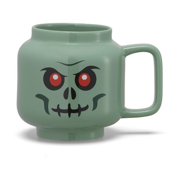 Zelený keramický dětský hrnek na latte 255 ml Skeleton – LEGO®