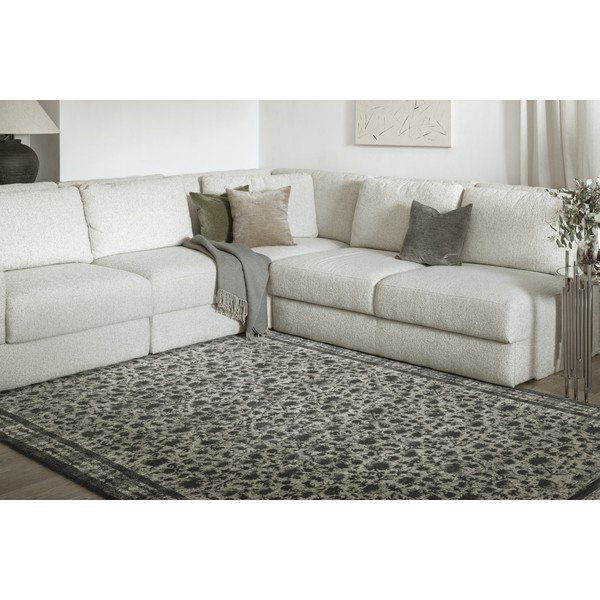 Antracitový vlněný koberec 200x300 cm Agnus Classic – Agnella-image-1