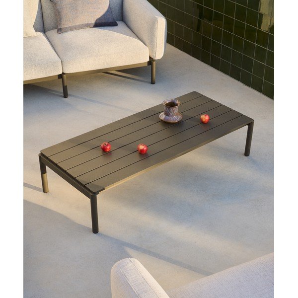 Kovový zahradní konferenční stolek 63x149 cm Sorells – Kave Home-image-1