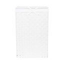 Bílý koš na prádlo s víkem Compactor Laundry Basket Linen, výška 60 cm