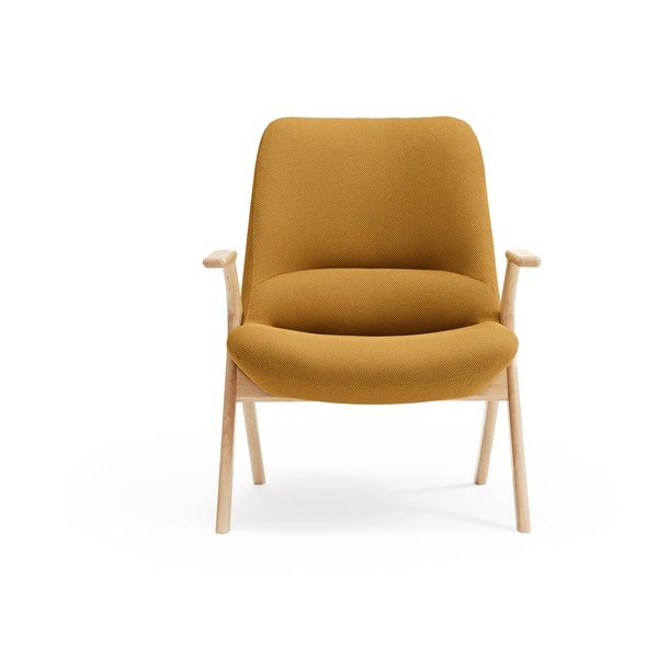 Křeslo v hořčicové barvě Dins – Teulat-image-1