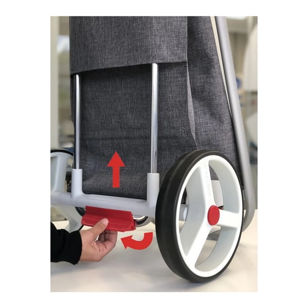 Nákupní taška na kolečkách 53 l Com Tweed Polar Black Tube – Rolser-image-4