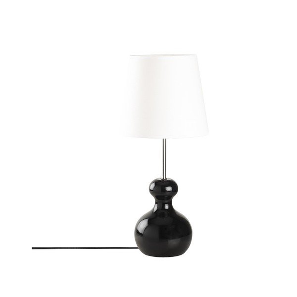 Dřevěná stolní lampa v černé barvě Opviq lights Mallina