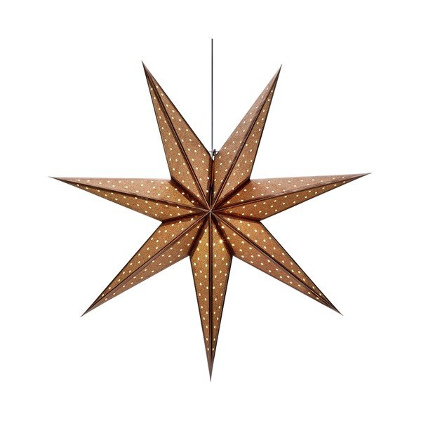 Hnědá světelná dekorace s vánočním motivem ø 45 cm Glitter – Markslöjd