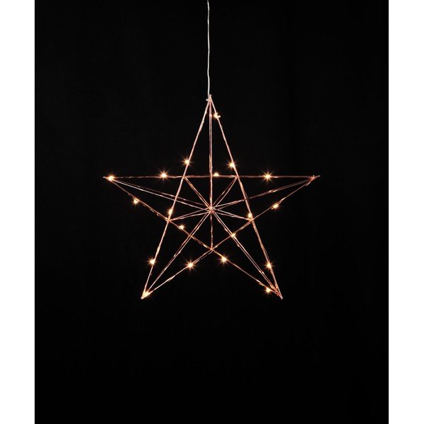 Měděná světelná LED dekorace Star Trading Line, výška 38 cm-image-2