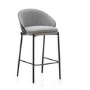 Černo-šedá barová židle (výška sedáku 65 cm) Eamy – Kave Home