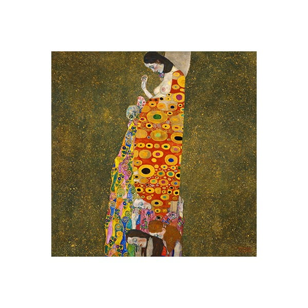 Reprodukce obrazu Gustav Klimt - Hope, 50 x 50 cm