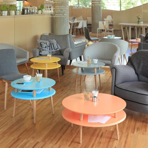 Světle šedý konferenční stolek Ragaba UFO, ⌀ 57 cm-image-3