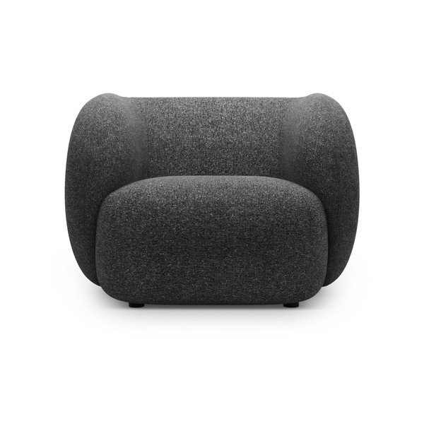 Tmavě šedé křeslo Kate – Micadoni -image-1