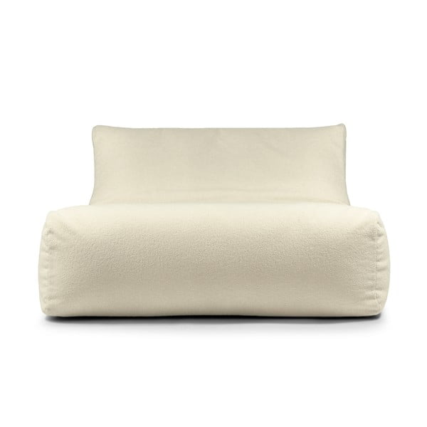 Krémový sedací vak z textilie bouclé Sofa Lounge – SLOWDOWN-image-2