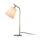 Bílá/v bronzové barvě stolní lampa s textilním stínidlem (výška 67 cm) Salihini – Opviq lights