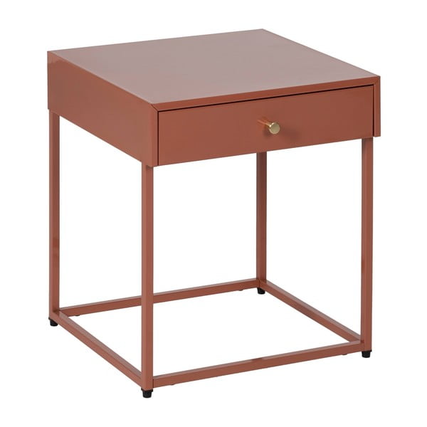V terakotové barvě noční stolek Nara – Ixia