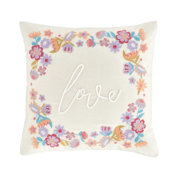 Dekorační polštář s příměsí lnu 45x45 cm Love – Catherine Lansfield