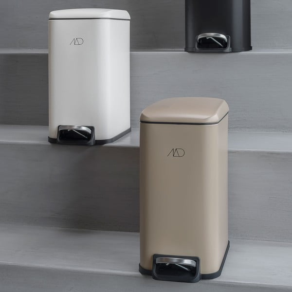 Béžový pedálový kovový odpadkový koš 5 l Wendy – Mette Ditmer Denmark-image-3