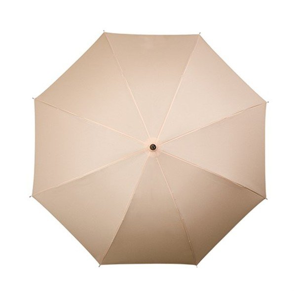 Béžový větruodolný deštník s dřevěným madlem Ambiance Wooden, ⌀ 102 cm-image-1