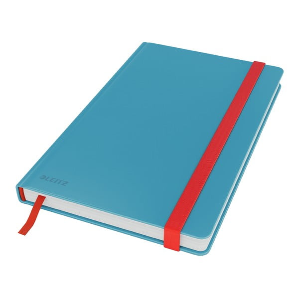 Modrý zápisník s hebkým povrchem Leitz, 80 stran