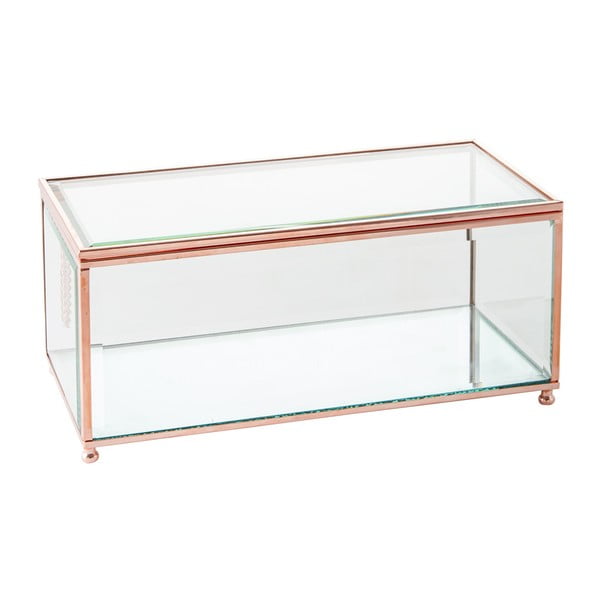 Šperkovnice J-Line Jewel Glass, 25x12 cm