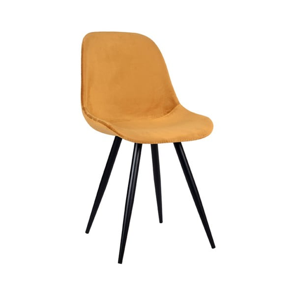 Sametové jídelní židle v hořčicové barvě v sadě 2 ks Capri  – LABEL51