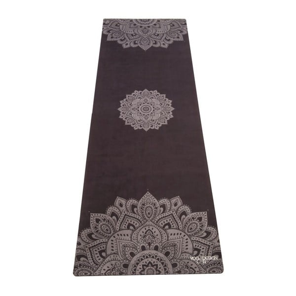 Černá podložka na jógu Yoga Design Lab Mandala, 3,5 mm